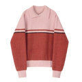 Casual Striped Colorblock Sweater